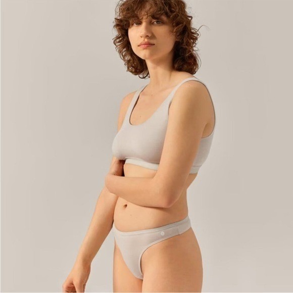 allbirds Trino Thong Underwear Panty‎ Wool Blend Boulder Gray 3X NWT - Picture 2 of 11
